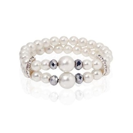 Pulsera Perlas White