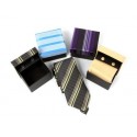 Set Corbata normal + Gemelos en estuche regalo a conjunto